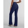 imageTrendy Queen Flare Leggings for Women Wide Leg Yoga Pants V Crossover High Waisted Bootcut Work Pants Fall Outfits 2025Navy