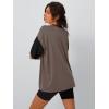 imageTrendy Queen Oversized TShirts for Women Summer Workout Loost Fit Short Sleeve Tops Casual Y2K 2025 Fashion Basic TeesCoffeegrey