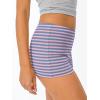 imageTrendy Queen Pajama Shorts Women Micro Low Rise Striped Boxers Trendy Spandex Bottoms 2025 Comfy Summer Lounge Sleepwear SXLBluepink