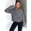 imageTrendy Queen Sweatshirts Quarter Half Zip Pullover Oversized Hoodies Sweaters Comfy Fall Outfits 2025 Y2K Winter ClothesDarkgrey