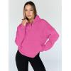 imageTrendy Queen Sweatshirts Quarter Half Zip Pullover Oversized Hoodies Sweaters Comfy Fall Outfits 2025 Y2K Winter ClothesHotpink