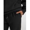 imageTrendy Queen Sweatsuits Women 2 Piece Outfits Two Piece Crewneck Sweatshirts Sets Lounge Fall Sweatpants 2025 TracksuitsBlack