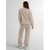 imageTrendy Queen Sweatsuits Women 2 Piece Outfits Two Piece Crewneck Sweatshirts Sets Lounge Fall Sweatpants 2025 TracksuitsCoffeegrey