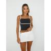 imageTrendy Queen Tank Tops for Women 2024 Tube Tops Going Out Spaghetti Strap Camisole Tops Cute Basic Top Y2K Crop Tops Clothes for Teen Girls Black Medium