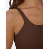 imageTrendy Queen Tank Tops for Women Summer Racerback Workout Tops Ribbed Spaghetti Strap Camisole Going Out Clothes 2025Brown