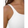 imageTrendy Queen Tank Tops for Women Summer Racerback Workout Tops Ribbed Spaghetti Strap Camisole Going Out Clothes 2025White