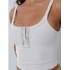 imageTrendy Queen Tanks Women Summer Racerback Crop Tops Camisole Ribbed Tops Shirts Going Out Beach Vacation Outfits 2025White