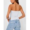 imageTrendy Queen Tube Tops for Women Side Split Going Out Strapless Crop Tops Sleeveless Bandeau Summer Y2k Cute ClothesWhite