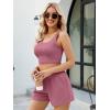 imageTrendy Queen Two Piece Summer Outfits 2 Piece Sets 2025 Sleeveless Matching Lounge Crop Top High Waisted ShortPink