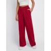imageTrendy Queen Wide Leg Sweatpants Women Fashion High Waisted Baggy Flared Pants Athletic Joggers with Pockets 2025Red
