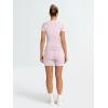 imageTrendy Queen Womens 2 Piece Workout Sets Short Matching Lounge Sets Summer Clothes Going Out Gym OutfitsBabypink