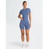 imageTrendy Queen Womens 2 Piece Workout Sets Short Matching Lounge Sets Summer Clothes Going Out Gym OutfitsBlue