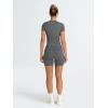 imageTrendy Queen Womens 2 Piece Workout Sets Short Matching Lounge Sets Summer Clothes Going Out Gym OutfitsDarkgrey