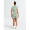 imageTrendy Queen Womens 2 Piece Workout Sets Short Matching Lounge Sets Summer Clothes Going Out Gym OutfitsGrassgreen