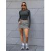 imageTrendy Queen Womens Boat Neck Tops Long Sleeve Shirts Casual Fitted Tee Shirts Solid Color Fall Basic ClothesGray