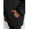 imageTrendy Queen Womens Half Zip Oversized Sweatshirts Casual Pullover Long Sleeve Shirts Fall Fashion 2024 Winter ClothesBlack