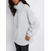 imageTrendy Queen Womens Half Zip Oversized Sweatshirts Casual Pullover Long Sleeve Shirts Fall Fashion 2024 Winter ClothesGrey