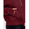 imageTrendy Queen Womens Hoodies Quarter Half Zip Pullover Oversized Sweatshirts Half With Pockets Fall ClothesWinered