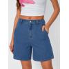 imageTrendy Queen Womens Jean Shorts Denim Short Jorts Summer Clothes Y2K Cute Fashion Outfits 2025Blue