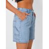 imageTrendy Queen Womens Jean Shorts Denim Short Jorts Summer Clothes Y2K Cute Fashion Outfits 2025Lightblue