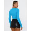 imageTrendy Queen Womens Long Sleeve Shirts Basic Tees Crop Tops Going Out Spring 2025 Workout Outfits Y2k ClothesBlue