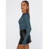 imageTrendy Queen Womens Long Sleeve Shirts Basic Tees Crop Tops Going Out Spring 2025 Workout Outfits Y2k ClothesHaze Blue