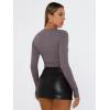 imageTrendy Queen Womens Long Sleeve Shirts Basic Tees Crop Tops Going Out Spring 2025 Workout Outfits Y2k ClothesNutmeg