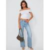 imageTrendy Queen Womens Off The Shoulder Tops Going Out Crop Summer Cute Y2k Shirts Tube Corset Basic Fashion Outfits 2025White