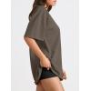 imageTrendy Queen Womens Oversized Summer T Shirts Fashion Workout Plus Size Tops Short Sleeve Beach Vacation Gym Clothes 2025Brown