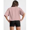 imageTrendy Queen Womens Oversized Summer T Shirts Fashion Workout Plus Size Tops Short Sleeve Beach Vacation Gym Clothes 2025Coupledpink