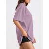 imageTrendy Queen Womens Oversized Summer T Shirts Fashion Workout Plus Size Tops Short Sleeve Beach Vacation Gym Clothes 2025Darkpink