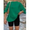 imageTrendy Queen Womens Oversized Summer T Shirts Fashion Workout Plus Size Tops Short Sleeve Beach Vacation Gym Clothes 2025Green