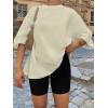 imageTrendy Queen Womens Oversized Summer T Shirts Fashion Workout Plus Size Tops Short Sleeve Beach Vacation Gym Clothes 2025Lightyellow