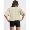 imageTrendy Queen Womens Oversized Summer T Shirts Fashion Workout Plus Size Tops Short Sleeve Beach Vacation Gym Clothes 2025Lightyellow