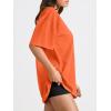 imageTrendy Queen Womens Oversized Summer T Shirts Fashion Workout Plus Size Tops Short Sleeve Beach Vacation Gym Clothes 2025Orange