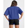 imageTrendy Queen Womens Oversized Summer T Shirts Fashion Workout Plus Size Tops Short Sleeve Beach Vacation Gym Clothes 2025Royalblue