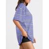 imageTrendy Queen Womens Oversized Summer T Shirts Fashion Workout Plus Size Tops Short Sleeve Beach Vacation Gym Clothes 2025Sebluewhite