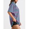 imageTrendy Queen Womens Oversized Summer T Shirts Fashion Workout Plus Size Tops Short Sleeve Beach Vacation Gym Clothes 2025Sepinkgreen