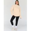imageTrendy Queen Womens Oversized Sweatshirts Turtleneck Pullover Long Sleeve Hoodies Tops Fall Fashion Outfits 2025 ClothesApricot