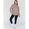 imageTrendy Queen Womens Oversized Sweatshirts Turtleneck Pullover Long Sleeve Hoodies Tops Fall Fashion Outfits 2025 ClothesCoffeegrey