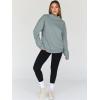 imageTrendy Queen Womens Oversized Sweatshirts Turtleneck Pullover Long Sleeve Hoodies Tops Fall Fashion Outfits 2025 ClothesGreygreen