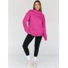imageTrendy Queen Womens Oversized Sweatshirts Turtleneck Pullover Long Sleeve Hoodies Tops Fall Fashion Outfits 2025 ClothesHotpink