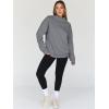 imageTrendy Queen Womens Oversized Sweatshirts Turtleneck Pullover Long Sleeve Hoodies Tops Fall Fashion Outfits 2025 ClothesLightgrey