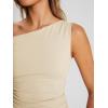 imageTrendy Queen Womens Summer Off The Shoulder Tops Going Out T Shirts Crop Tank Top Fashion Clothes Spring Outfits 2025Apricot