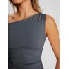 imageTrendy Queen Womens Summer Off The Shoulder Tops Going Out T Shirts Crop Tank Top Fashion Clothes Spring Outfits 2025Grey