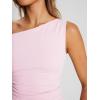 imageTrendy Queen Womens Summer Off The Shoulder Tops Going Out T Shirts Crop Tank Top Fashion Clothes Spring Outfits 2025Pink