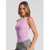 imageTrendy Queen Womens Summer Off The Shoulder Tops Going Out T Shirts Crop Tank Top Fashion Clothes Spring Outfits 2025Purple