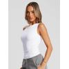 imageTrendy Queen Womens Summer Off The Shoulder Tops Going Out T Shirts Crop Tank Top Fashion Clothes Spring Outfits 2025White