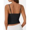 imageTrendy Queen Womens Summer Tank Tops Double Lined Going Out Teen Girls Y2k Sleeveless Backless 2025 Workout Cami AdjustableBlack