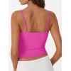 imageTrendy Queen Womens Summer Tank Tops Double Lined Going Out Teen Girls Y2k Sleeveless Backless 2025 Workout Cami AdjustableHotpink